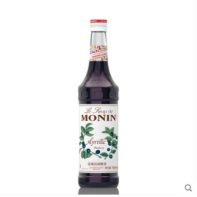 莫林MONIN蓝莓糖浆烘焙鸡尾酒吧咖啡拿铁饮品蛋糕浓缩商用包邮