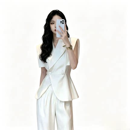2026夏季新款高级设计感显瘦轻奢气质高级马甲裤子西服套装女1067