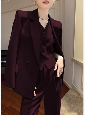 OUPAN 欧盼 深圳南油原创 休闲高腰套装极简风时尚气质三件套2744