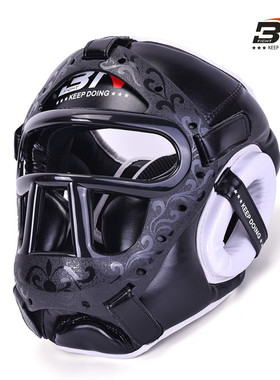 打不到脸 面罩拳击头套 全防护 成人儿童 散打搏击护头套护具头盔