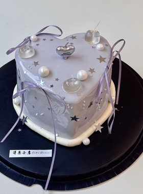 网红ins爱心蜡烛简约唯美蛋糕装饰插件女神生日派对甜品烘焙配件