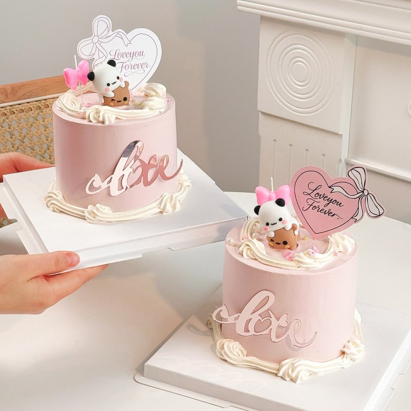 网红2.14情人节可爱一二布布蛋糕装饰摆件情侣告白纪念日爱心卡片,节庆用品/礼品,节日装扮用品,淘宝优惠券,粉丝福利购,淘宝优惠卷