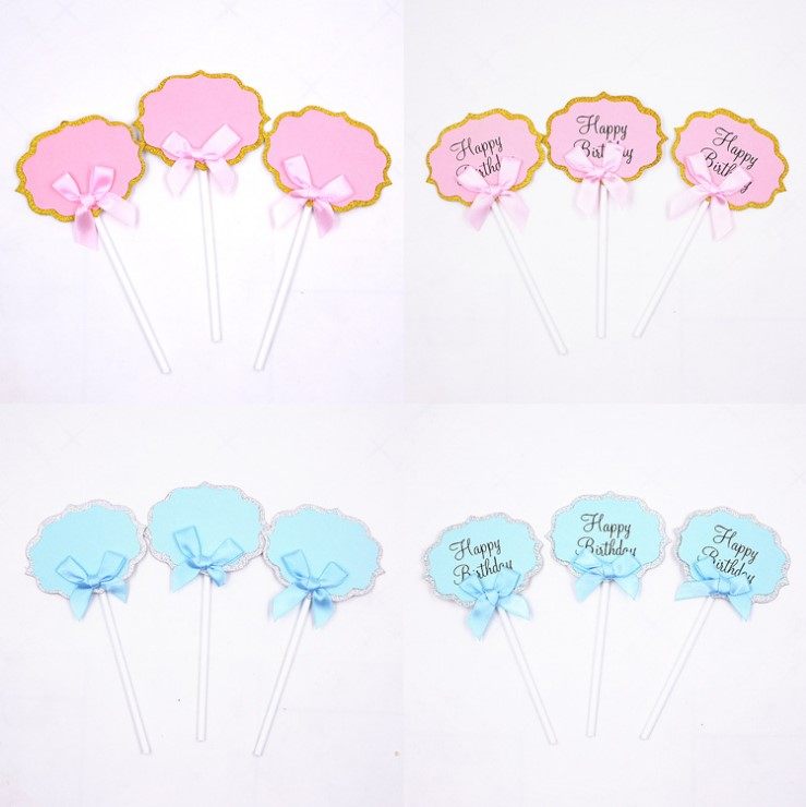 生日蛋糕插旗 粉色蝴蝶结蛋糕装饰纸质可写字手写烘焙5个装插牌,节庆用品/礼品,节日装扮用品,淘宝优惠券,粉丝福利购,淘宝优惠卷