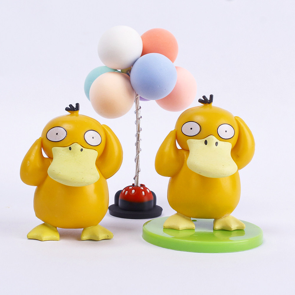 可达鸭蛋糕装饰摆件网红ins卡通皮卡丘神奇宝贝宠物小精灵烘焙