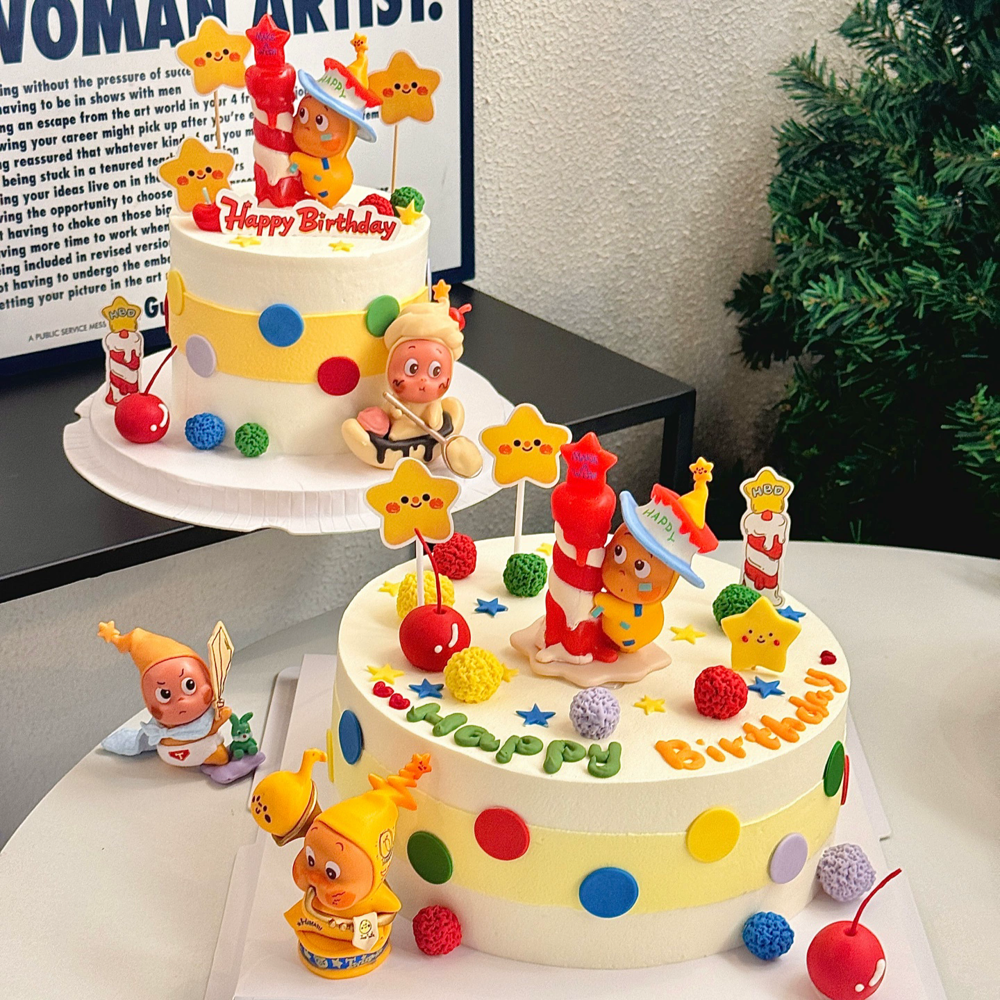 网红卡通抱蜡烛星星人蛋糕装饰摆件多色小球儿童生日甜品烘焙装扮,节庆用品/礼品,节日装扮用品,淘宝优惠券,粉丝福利购,淘宝优惠卷