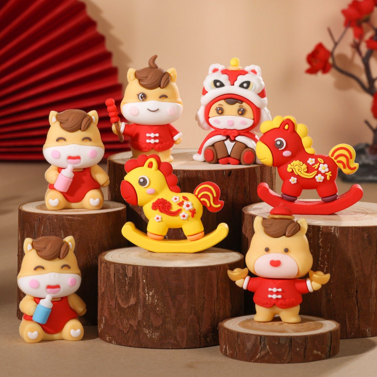 跨年2026新年马年卡通马蛋糕装饰摆件软胶马宝宝甜品烘焙装扮插件,节庆用品/礼品,节日装扮用品,淘宝优惠券,粉丝福利购,淘宝优惠卷