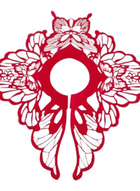 剪纸+无纺布+披肩+云肩