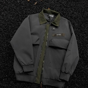 春季户外设计感拉链飞行员外套男装宽松高级机车服工装夹克棒球服