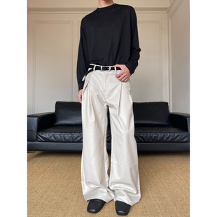 老钱外贸 新款 男女美式 fit休闲西裤 2025立体双褶A字版 型clean