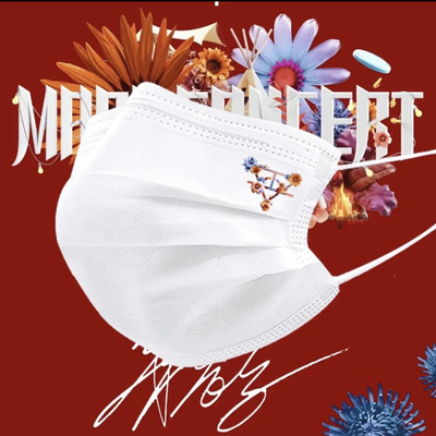 火星华晨演唱会口罩定制应援一次性个性印花创意三层周边图案同款