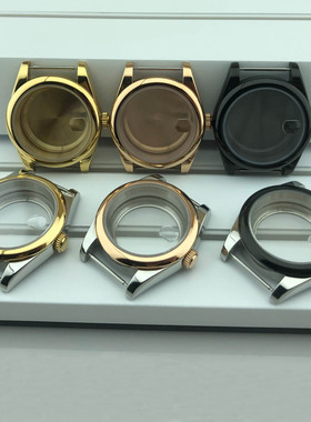 手表配件 36mm 39mm蓝宝石表壳 适装NH35/Miyota8215/ETA2836机芯