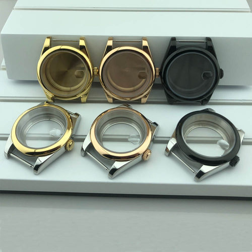 手表配件 36mm 39mm蓝宝石表壳 适装NH35/Miyota8215/ETA2836机芯