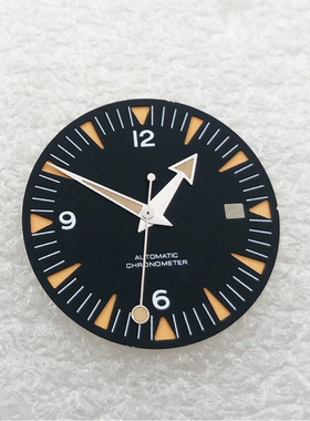 手表配件 31mm表盘+橘色表针 适合美优达8215,明珠DG2813自动机芯