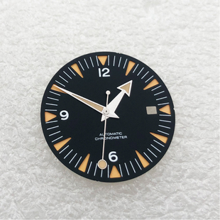 手表配件 31mm表盘+橘色表针 适合美优达8215,明珠DG2813自动机芯