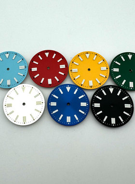 手表配件 31mm表盘夜光字面适合NH35/NH36ETA2836 Miyota8215机芯