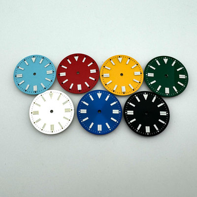 手表配件 31mm表盘夜光字面适合NH35/NH36ETA2836 Miyota8215机芯