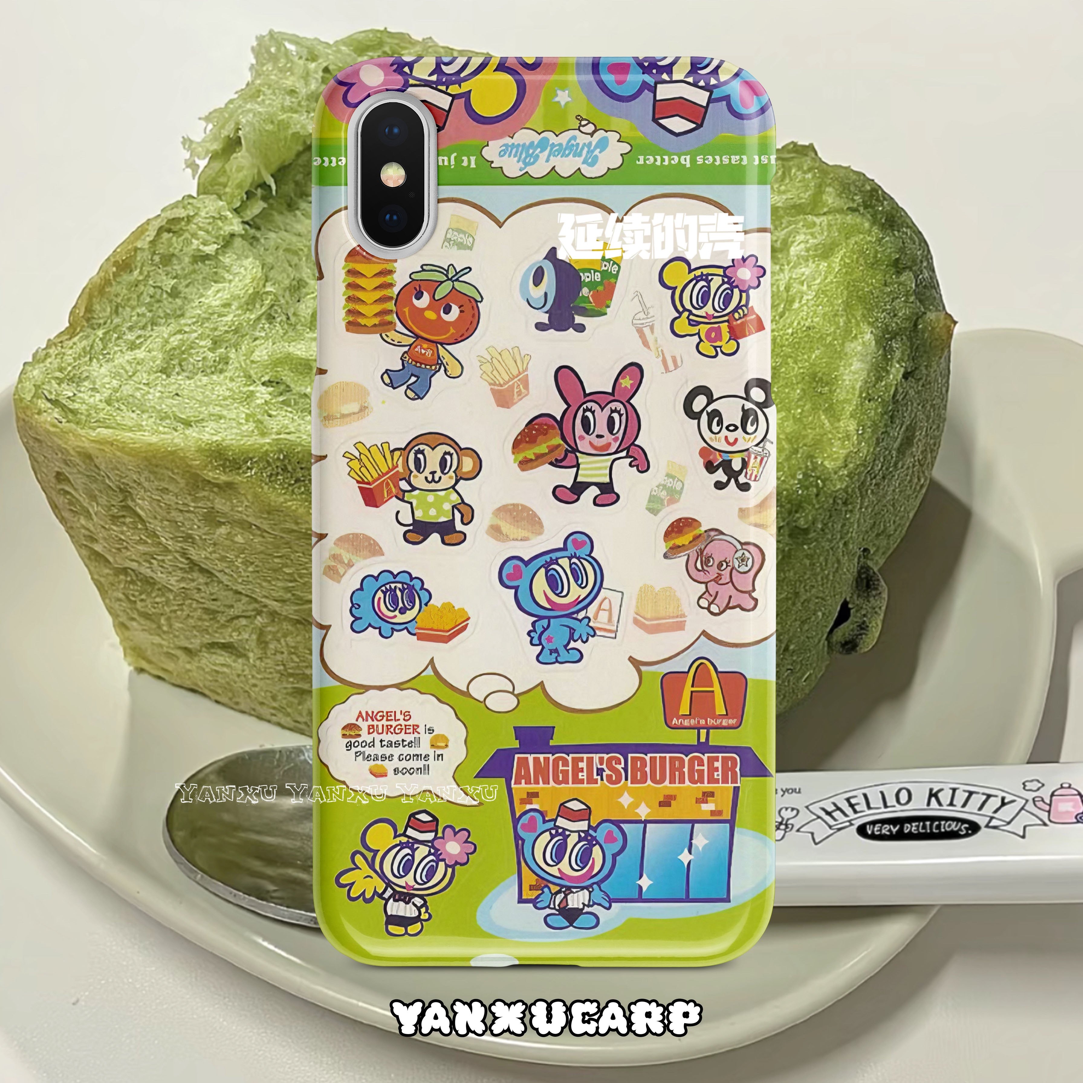 延续的壳复古昭和千禧年天使蓝封面软硬通用辣妹推荐手机壳定制款