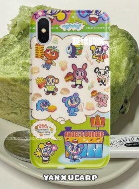 延续的壳复古昭和千禧年天使蓝封面软硬通用辣妹推荐手机壳定制款