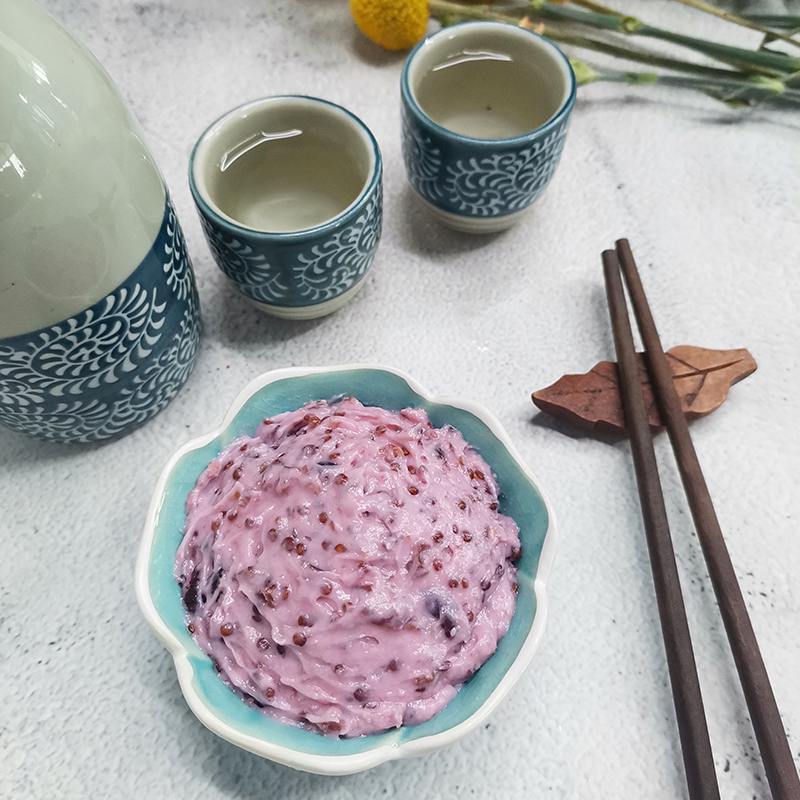 信优华藜麦蓝莓鱼籽色拉500g/袋水果沙拉蓝莓藜麦调味解冻即食