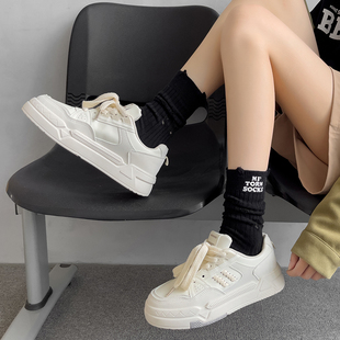 潮款 街头风个性 运动女袜 黑白纯色字母破洞乞丐中筒袜韩版 春秋季