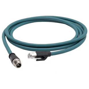 兼SICKEthernet/EtherCat 基恩士康耐视m12转rj45 8针X型定制网线