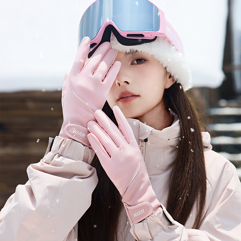 2025秋冬新款手套女秋冬季可触屏保暖防水骑行骑车防风加绒电动车