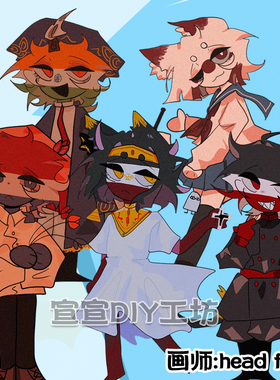 CH国拟CountryHumans原创同人周边CH吧唧镭射星星扣挂件钥匙扣