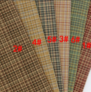 色织布先染纯棉复古格子布全棉衬衫连衣裙服装面料diy手工布料