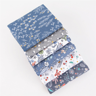 面料 全棉印花斜纹森林物语系列床品服装 半米价 手工diy拼布面料