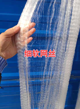 单层鱼浮网沉网粘网8分白条渔网