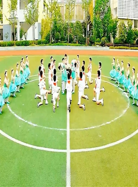 六一儿童舞蹈鱼戏莲叶间小学生合服男童女童绿色荷花蓬蓬裙演出服
