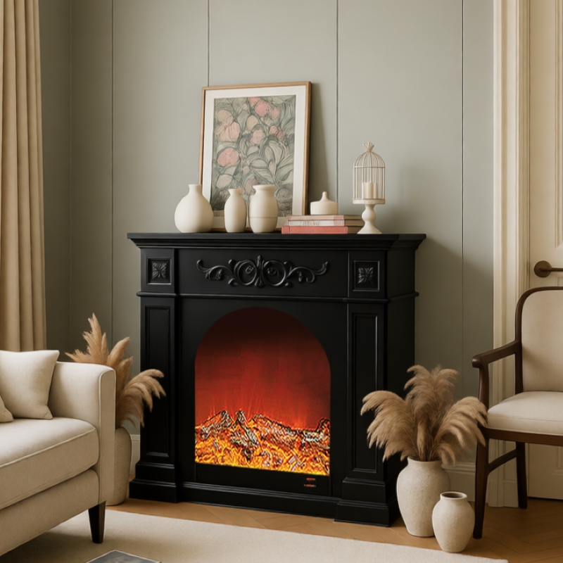 仿真火焰壁炉装饰柜客厅家用壁炉柜室内电子取暖壁炉芯法式玄关柜