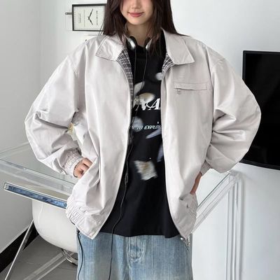 秋季夹克外套2025翻领新款情侣