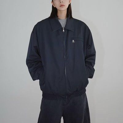 上衣春秋两面穿拼接美式休闲格子