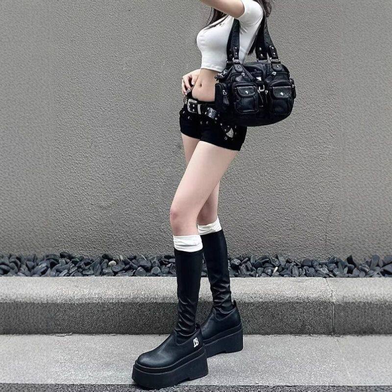 性感柳钉女夏季辣妹新款短裤美式低腰黑色外贸2025牛仔包臀超短裤