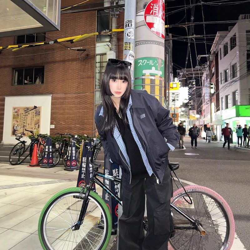 爆款撞色套装女装外套亚马逊休闲