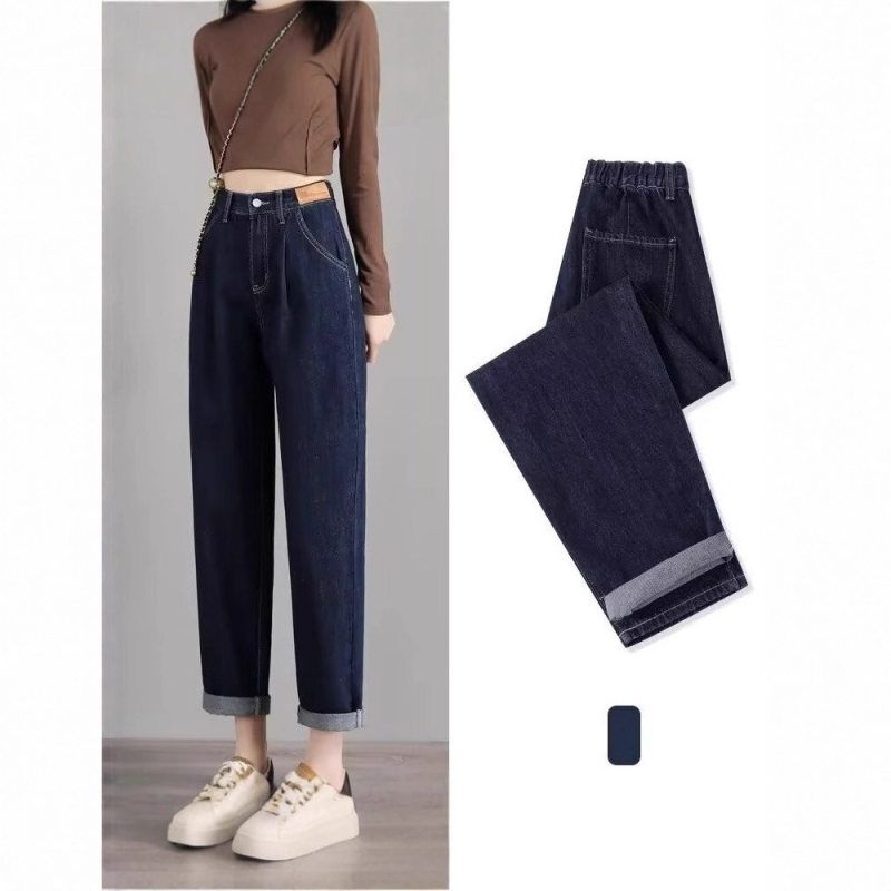 款高腰哈伦裤胖裤女春秋老爹腰