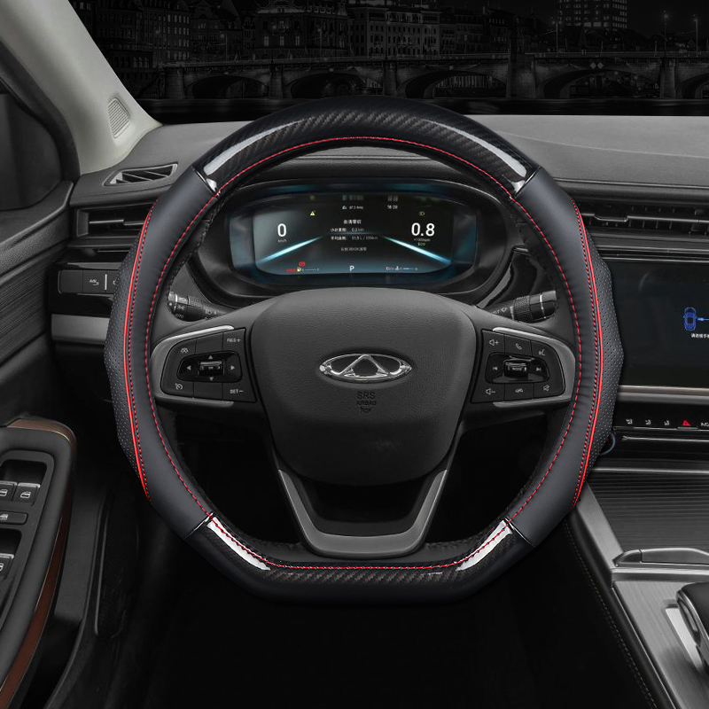 2025年奇瑞艾瑞泽5 plus方向盘套瑞虎3x把套真皮通用简约耐看耐用