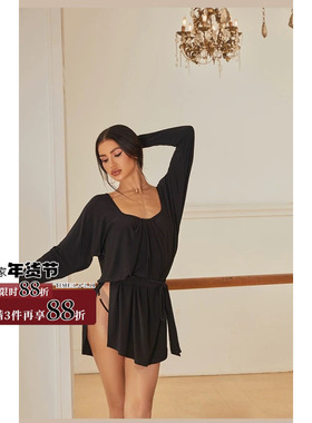 ZYM25109【莫妮卡】连衣裙高开衩露背拉丁舞蹈服女网纱背影杀