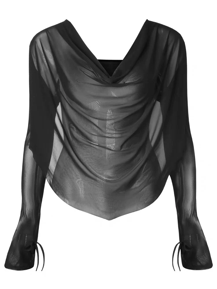 Zym2393 【Naturly】 У hood -blocket модный воротник дизайн латинский танец сервис для взрослых женщин универсальный