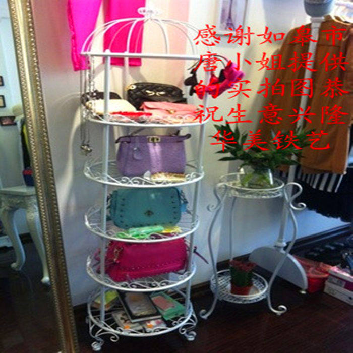铁艺橱窗展示架帽子鞋子服装展示架置物架包包架丝袜子展示架包邮