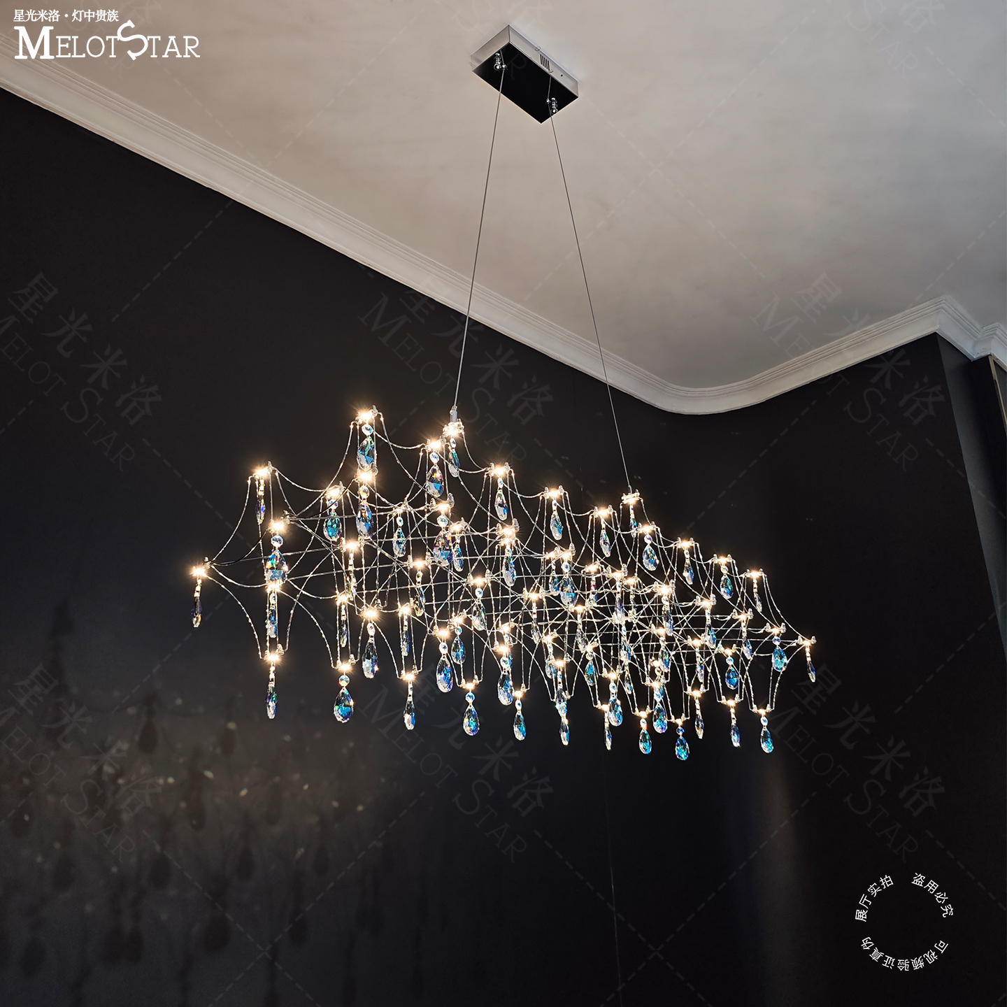 萤火虫水晶吊灯高端纳米电镀