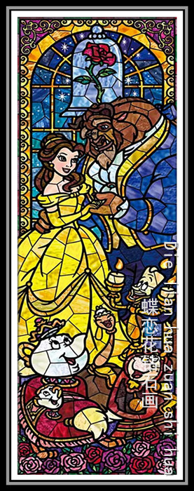 美女与野兽贝儿公主钻石画十字绣