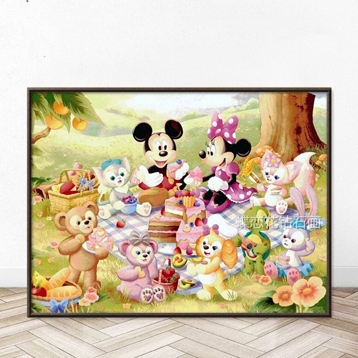 米奇星黛露玲娜貝兒滿鉆鉆石畫