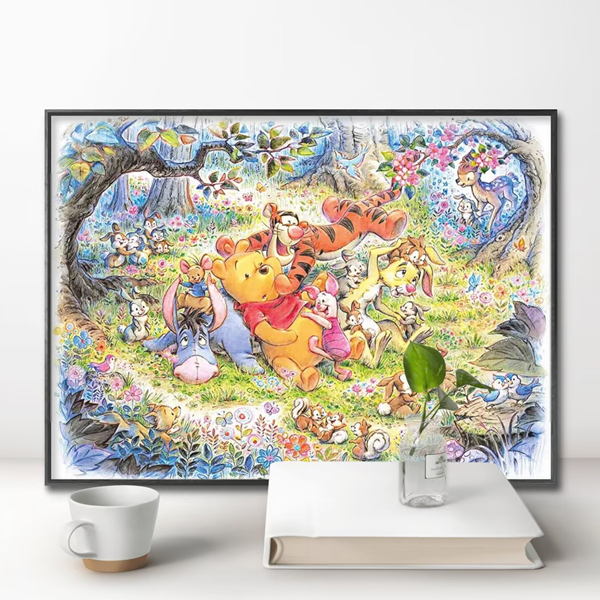 小熊维尼钻石画满绣十字绣套件