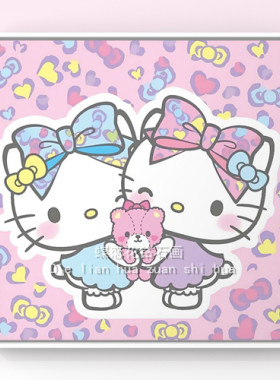 卡通凯蒂猫满钻十字绣