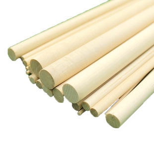 圆木棒桦木棒diy手工制作建筑模型材料小木棍100根实心小圆棒木头