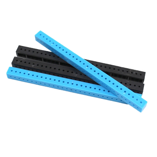1115方型带孔塑料长条 diy手工制作固定拼装模型船车轴架子配件