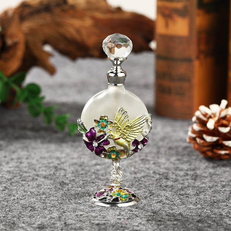 欧式复古10毫升可填充玻璃香水瓶精油分装空瓶香品牌高级沉香空瓶