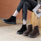 保暖休闲短靴2518 宽胖脚肥大码 43棉靴2024冬款 真皮时尚 女鞋